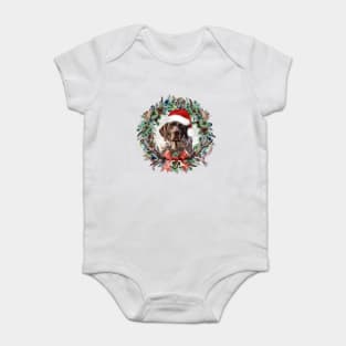 German Shorthaired Pointer  Christmas Gifts Baby Bodysuit